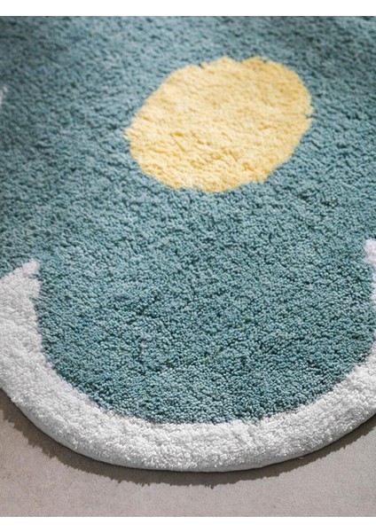 Çiçek Baskılı Banyo Paspası 50X80 cm (S5)