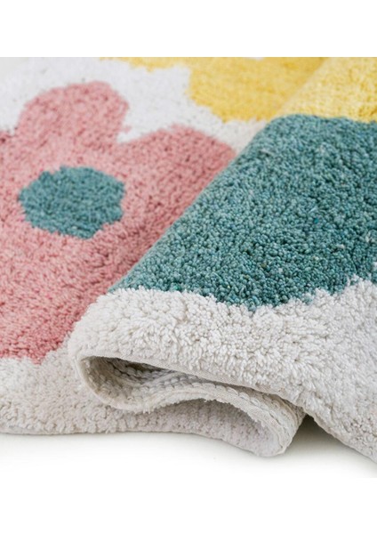 Çiçek Baskılı Banyo Paspası 50X80 cm (S5)