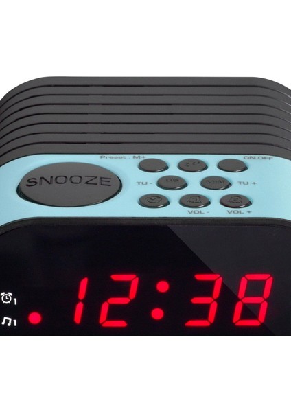 UltraNova Mavi Dijital Radyo Saat, Çift Alarm Fonksiyonu, Plastik Malzeme modelleri