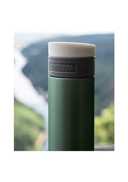 Termos Kupa 500 ml - Paslanmaz Çelik Kahve Kupası - Sızdırmaz ve Sızdırmaz - Yalıtımlı Kupa, Seyahat & Kahve Kupası - 9 Saat Sıcak / 18 Saat Soğuk Tutar - Etna Forest Shade Modeli