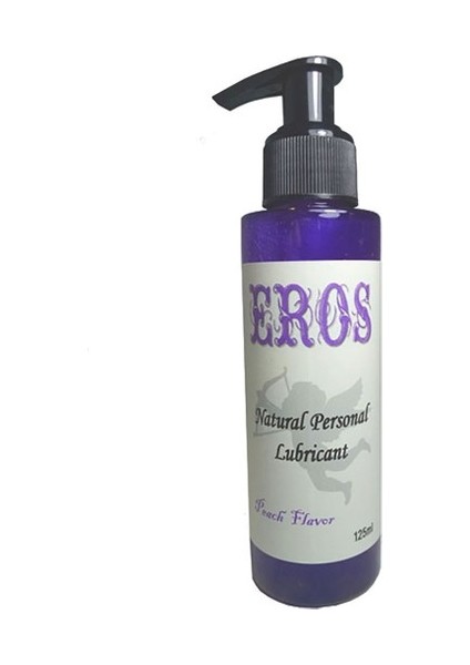 Aromatic Lubr Peach Lubricant / Eros Lubr Şeftali Aromalı Büyük Boy 120 ml Ölçek | Aromatik Bay Bayan Kullanım