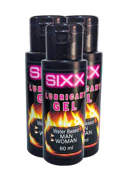 Sixx Genital Bölge Jeli 3lu Iubrikant Bay Bayan 60 ml