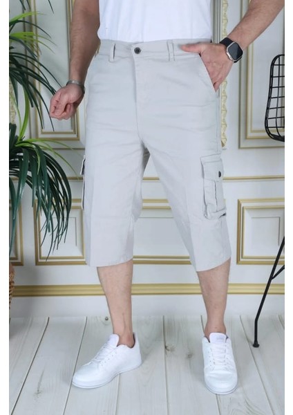 Erkek Kargo Cepli Şort Kapri Yeni Sezon