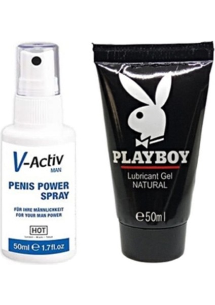 Hintohu Erkeklere Özel Sprey 50 ml + Playboy Lubricant 50ML Jel