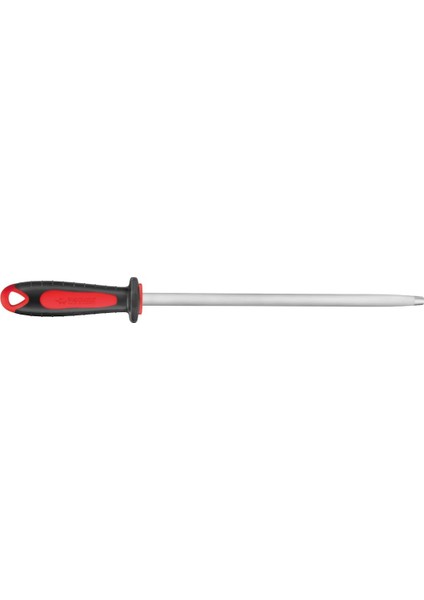 Masat Çelik Yuvarlak 30 Cm, Kırmızı Saplı