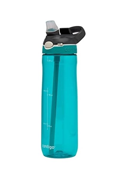 Üniseks Ashland Autospout Pipetli Büyük Bpa Içermeyen Plastik Su Şişesi Turkuaz 720 ml