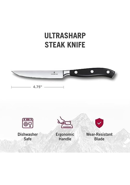 Mutfak Bıçağı Biftek Bıçağı Dövülmüş Bıçak Hediye Kutusu, 12 Cm, 7.7203.12 G