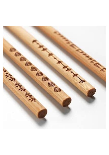 Trebent Yıkanabilir Bambu Chopstıck Japon Çin Yemek Çubuğu