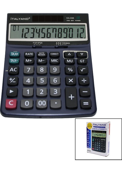 12 Haneli Hesap Makinesi 100 Işlem Geri Saydırma-Findit