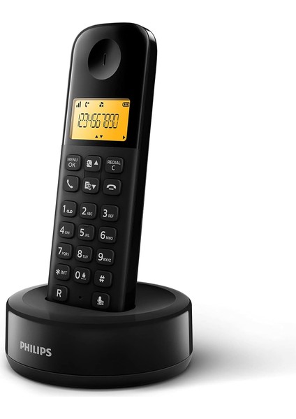 D1601B Dect Telefon Siyah