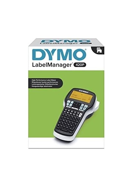 Label Manager 420P, Elde Taşınır ve Pc Bağlantılı Etiketleme Makinesi (6/9/12/19 mm D1 Şeritlerle Uyumlu Kullanım) - S0915440
