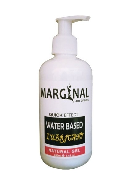 Water Based 250 ml Lubricant Gel / Marginal 250 ml Büyük Boy Bay Bayan Jel