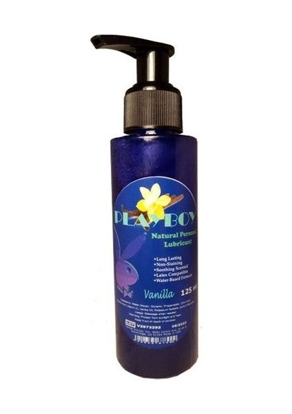 Vanilya Aromalı Doğal 125 ml / Playboy Vanilla Flavored Natural Lubricant 125 ml