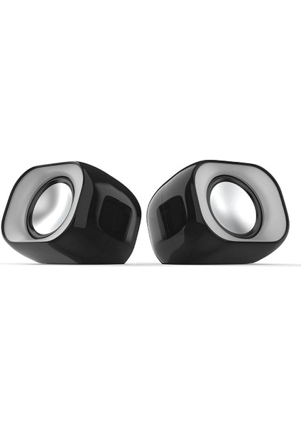 DHS-2111 2.0 Mini Taşınabilir Multimedya Speaker Hoparlör, Siyah