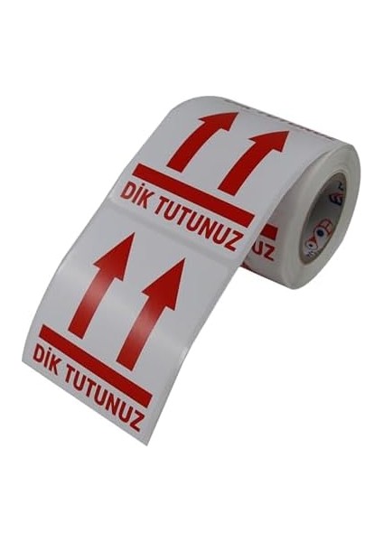 Etiketler , Hazır Al Hızlı Al Dik Tutunuz Etiketi 70MM x 80MM Ruloda 250 Adet Kuşe Rulo Etiket