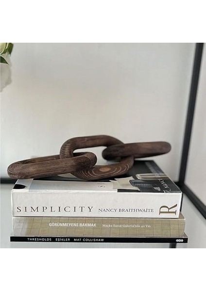 Studıo Ahşap Zincir, Ahşap Dekoratif Zincir, Ahşap Beyaz Rengi Zincir WR001-WH (Ahsap) modelleri