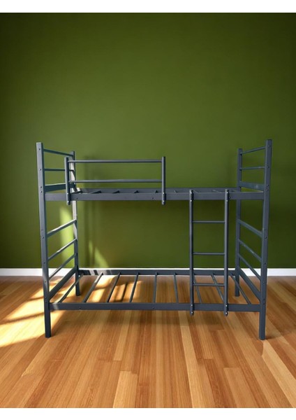 Miralay Metal 2 Katlı Bölünebilir Demonte Ranza - Siyah fırsatları