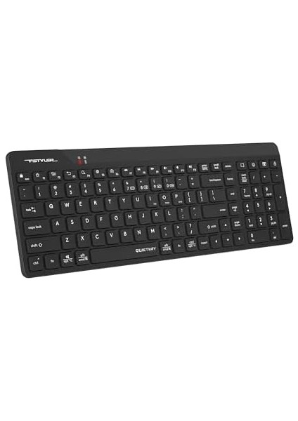 Tech FBK23 As Bluetooth+2.4ghz Kablosuz Q Türkçe Fn-Multimedya Sessiz Ultra Ince Özellikli Emoji Tuşlu ve Uyku Engelle Modlu Siyah Klavye