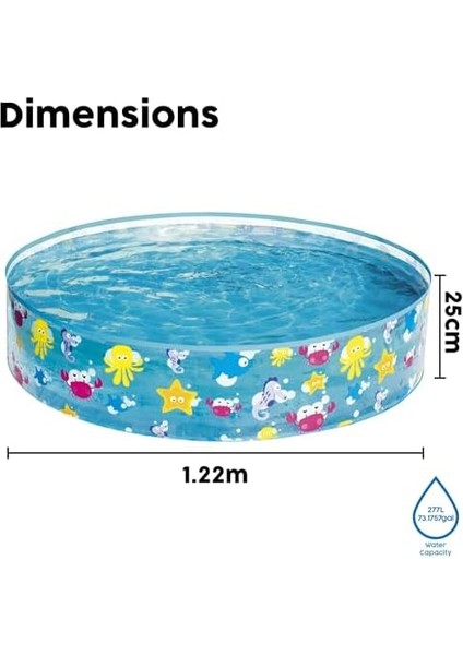 Okyanus Desenli Çocuk Havuzu ( 122X25CM ) 55028 modelleri