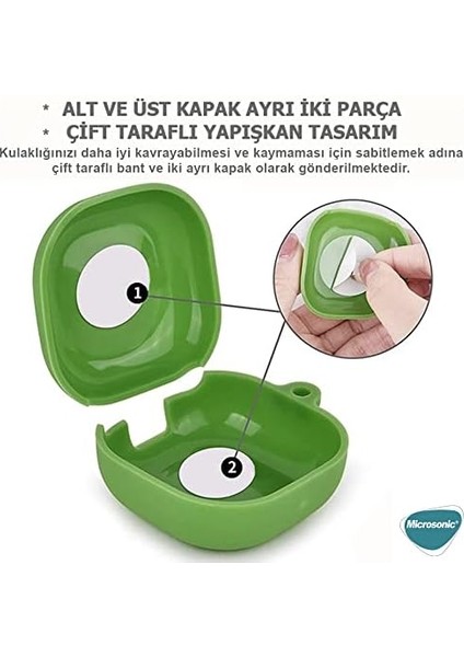 Samsung Galaxy Buds 2 Için Kılıf Cartoon Figürlü Silikon Crtn-Fgr-Hl-Kty-Clr [buds 2 ile Uyumlu Kılıf - Buzlu Şeffaf]