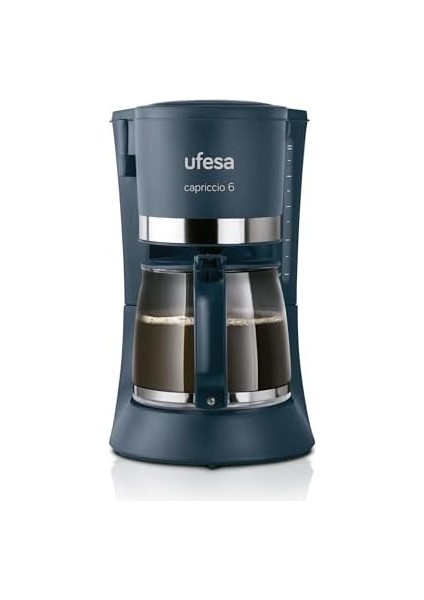 Filtre Kahve Makinesi CG7114 Capriccio, 6 Fincan, 600 W, 0.6 L, Kalıcı Filtre, Damlama Durdurma, Otomatik Kapanma, Siyah