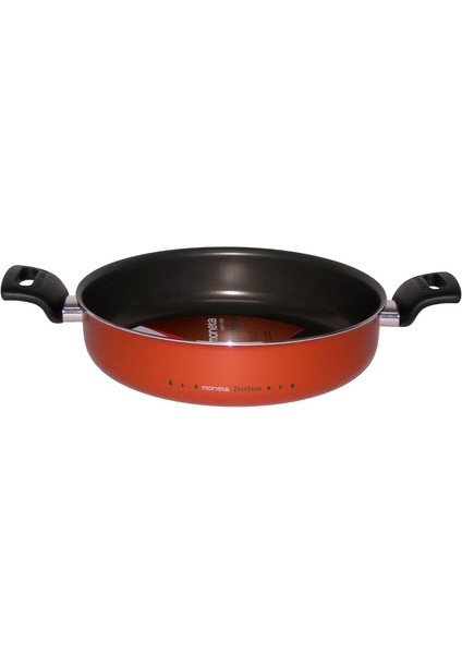 Zecchıno Kısa Tencere 24 cm + Cam Kapak