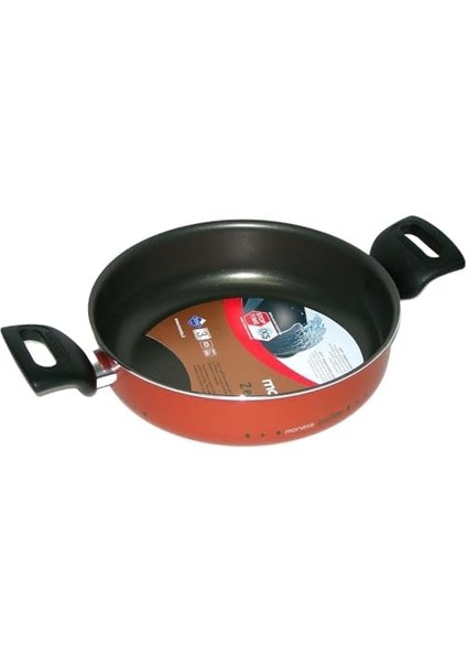 Zecchıno Kısa Tencere 24 cm + Cam Kapak
