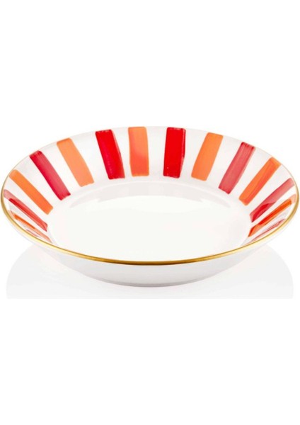 UltraNova Kırmızı 20 cm yemek tabağı, dayanıklı plastik malzeme, şık ve kullanışlı tasarım