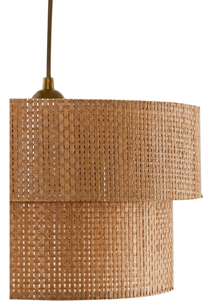 UltraNova Modern doğal rattan sarkıt avize, kahverengi, 25x30 cm, 1 ampüllü modelleri