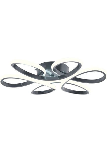 UltraNova Modern Füme Plafonyer, 3 Renkli LED, 50x90 cm, Alüminyum, Şık ve Fonksiyonel fırsatları