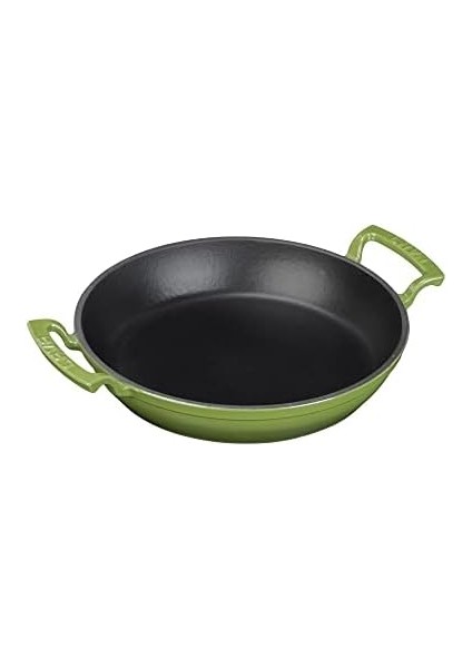 Döküm Yuvarlak Sahan Döküm Demir Yekpare Çift Kulplu ÇAP(Ø)24CM. Yeşil