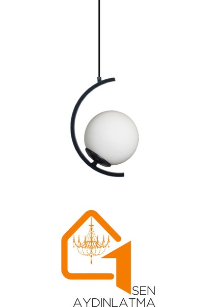 UltraNova Şık Beyaz Glop Camlı 1'li Avize, Yatak Odası, Salon, Mutfak ve Hol İçin Uygun fırsatları