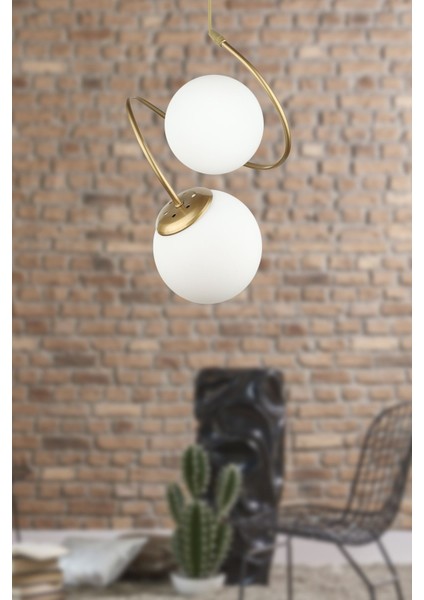 UltraNova Eskitme Beyaz Metal Avize, 2'li, 30x80 cm, şık ve modern tasarım