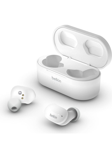 Soundform True Kablosuz Kulak Içi Kulaklık (Iphone, Samsung, Google Için Dokunmatik Kontrol, Taşınabilir Şarj Kutulu, 24 Saat Çalma, Gürültü Yalıtımı, Tere Dayanıklı, Bluetooth Kulaklık, Beyaz)