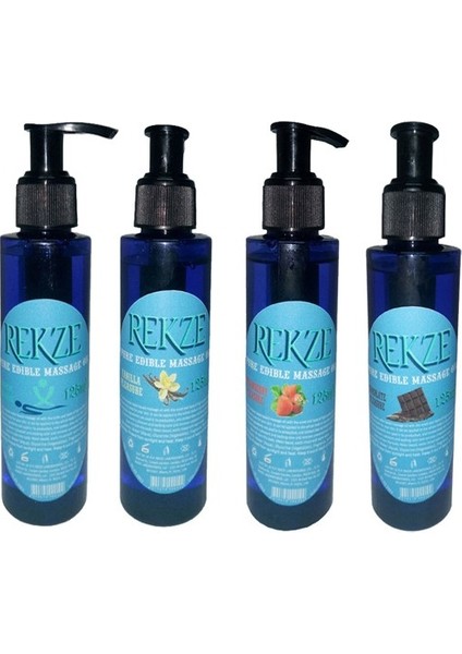 Erkeklere Kadınlara Özel 4 Farklı Çeşit Aromalı Masaj Yağı Massage Oil 125 ml