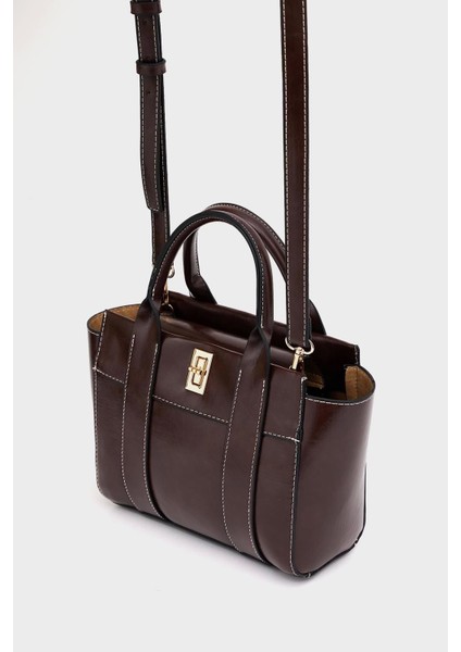 Kadın Mini Tote Çanta El ve Omuz Kullanımına Uygun Modern Gold Tokalı Tasarım fiyatları