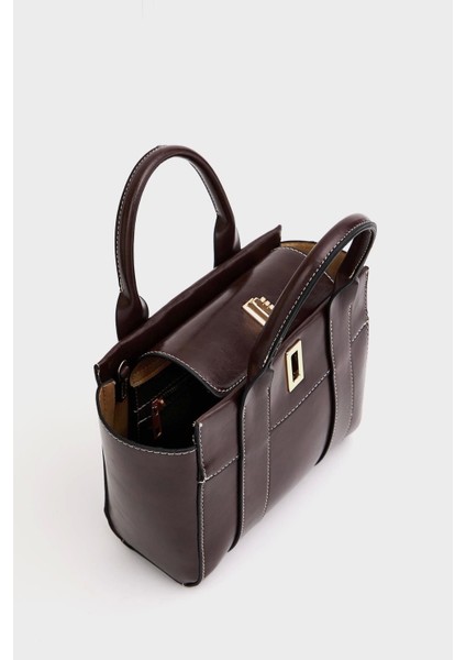 Kadın Mini Tote Çanta El ve Omuz Kullanımına Uygun Modern Gold Tokalı Tasarım fırsatları