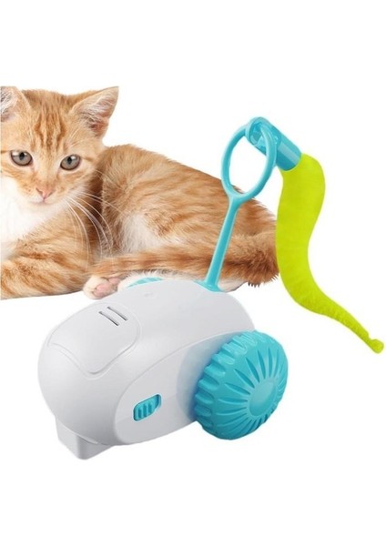 Yeni Nesil Otomatik Hareket Eden Tüylü Araba Kedi Oyuncağı | Şarjlı fiyatları