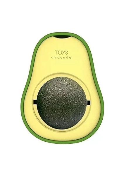 Avokado Şeklinde Catnipli Doğal Kedi Yalama Topu 6 cm (3 Adet)