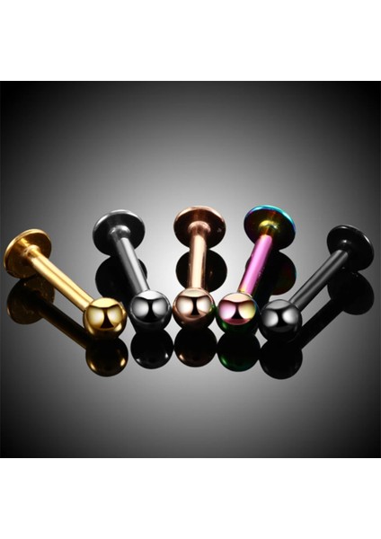 Cerrahi Çelik, 6 mm 8 mm 10 mm Bar, 3 Adet Septum Labret Piercing Küpe Set, Kaş, Dudak, Burun, Kulak Kullanımına Uygundur modelleri