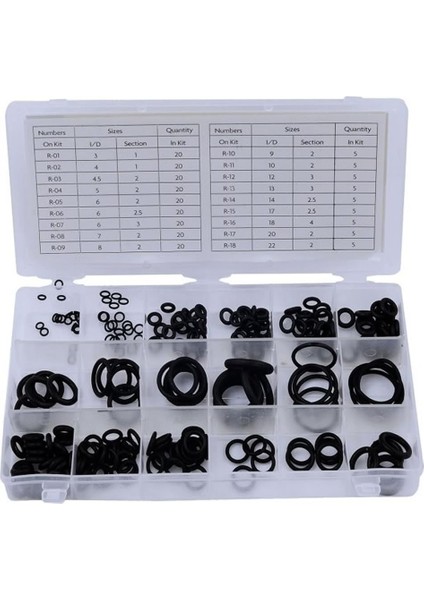 61224 225 Pc O-Ring Assortment