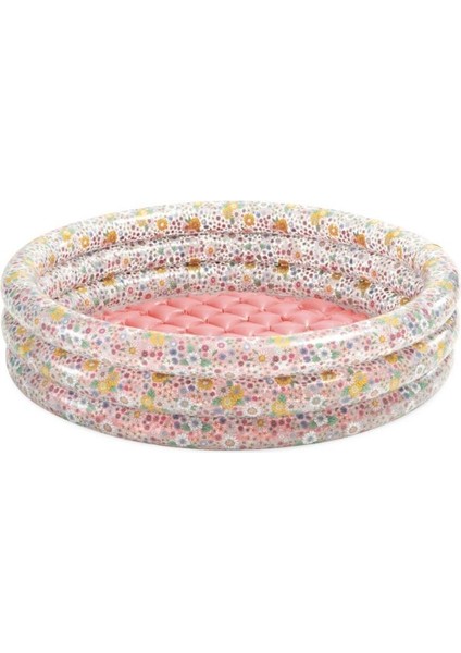 IH58427 Intex 3 Boğumlu Çiçek Desenli Bebek Havuzu 86X25CM