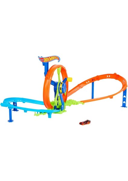 JBX65 Hot Wheels Hızlı Fırlatma ve Döngü Parkuru Oyun Seti