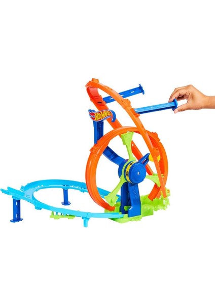 JBX65 Hot Wheels Hızlı Fırlatma ve Döngü Parkuru Oyun Seti