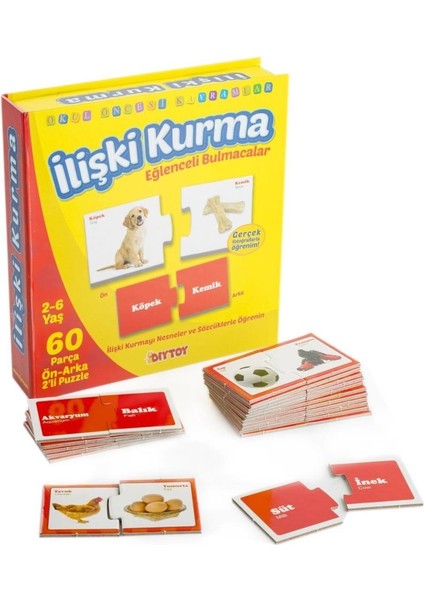1437 Dıytoy, Eğlenceli Bulmacalar - Ilişki Kurma / 2-6 Yaş