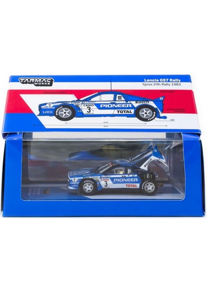 Tarmac Works 1/64 Lancia 037 Rally Ypres 24 Hours Rally 1983 #3