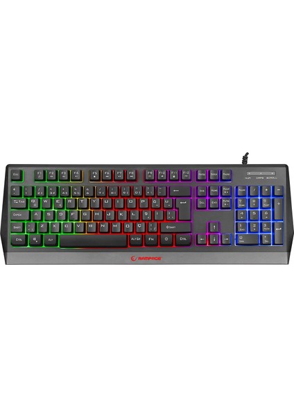 KB-R52 Style Rainbow Aydınlatmalı Gaming Oyuncu Klavyesi