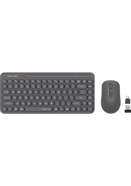 Tech FG3200 Air2 2.4ghz Kablosuz Q Türkçe Fn-Multimedya Klavye + 2000DPI Optik Mouse Mini Set (Sessiz Ultra Ince Emoji Tuşlu ve Uyku Engelle Modlu)