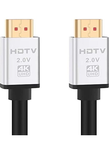 HDMI Kablo 4K Hdtv 2160P 18GBPS Premium Altın Kaplama Uç Yüksek Hızlı Aktarım Plasma LCD Pc Ses Ekipmanları (10 Metre)