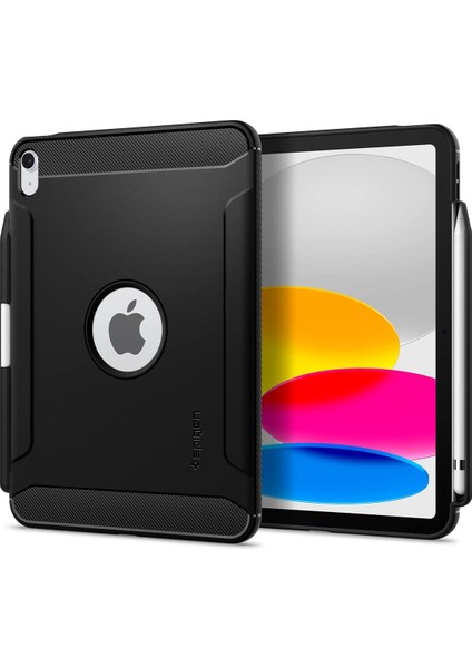 iPad 10.9'' 10.nesil (2022) Kılıf Rugged Armor Black - ACS05552